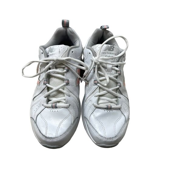 New Balance Women's 608 V5 Casual Comfort Cross Trainer White/Pink Size 9 D Wide - Picture 5 of 10